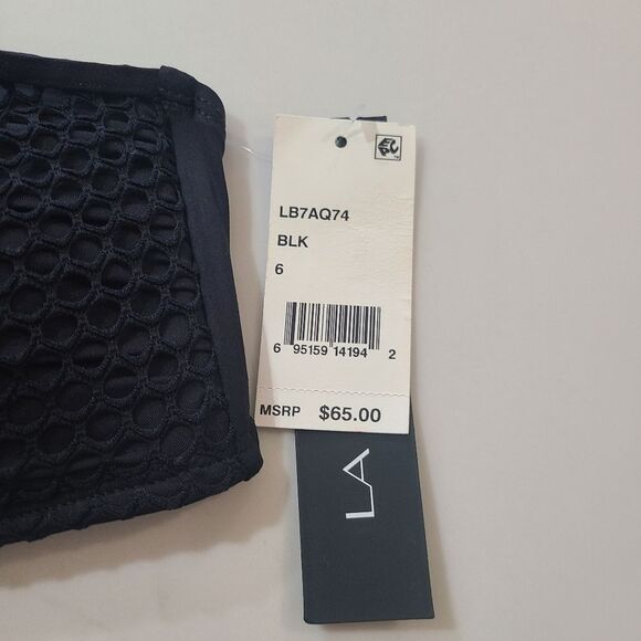 La Blanca All Meshed Up Strappy Mesh High Neck Swimsuit Bikini Top - Picture 3 of 5